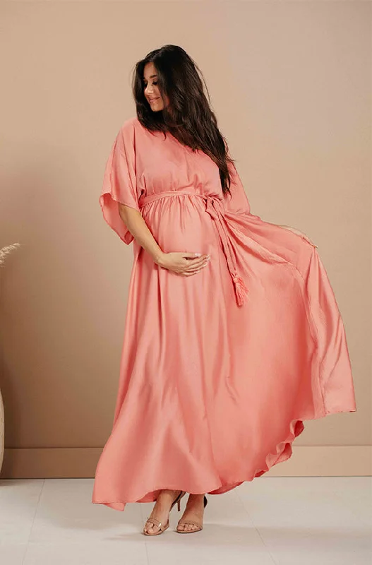 Women's maxi dress snow flow -Venus Canyon Rose Maxi -  Nursing Friendly - Maternity Friendly - FINAL SALE