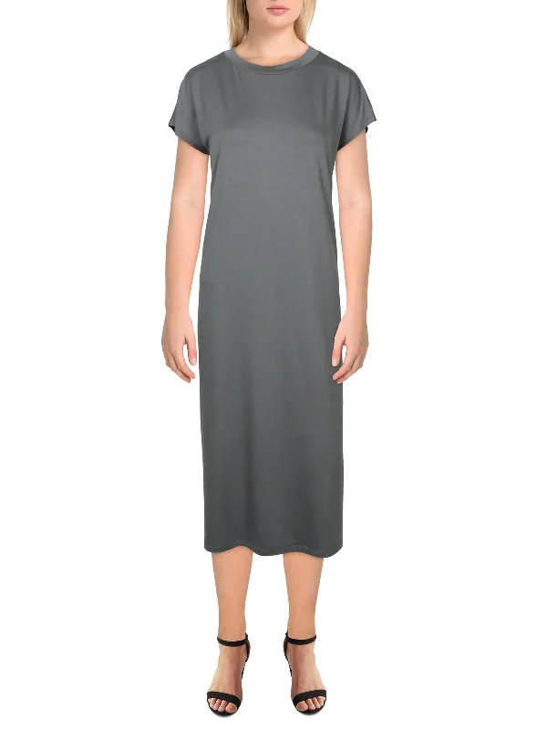 ladies-midi-dress-prom-prance-Womens Knit Midi T-Shirt Dress