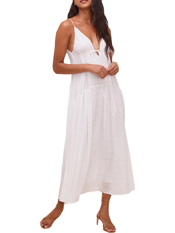 Women's maxi dress rain sweep -Womens Sleeveless Long Maxi Dress