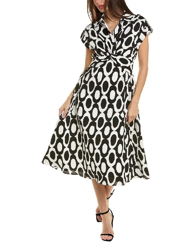 ladies-midi-dress-90s-nostalgia-Gracia Twisted Front Midi Dress