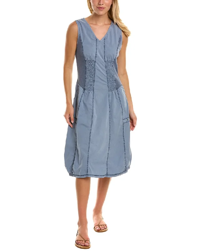 ladies-midi-dress-cowl-calm-XCVI Wearables Gibbon Tank Midi Dress