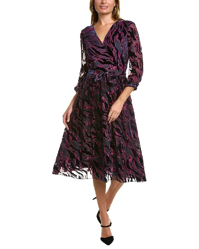 ladies-midi-dress-autumn-aura-Johnny Was Tavi Silk-Blend Midi Dress