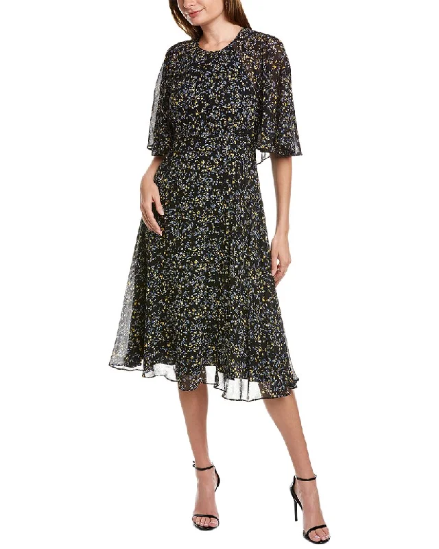 ladies-midi-dress-preppy-poem-Teri Jon by Rickie Freeman Chiffon Midi Dress