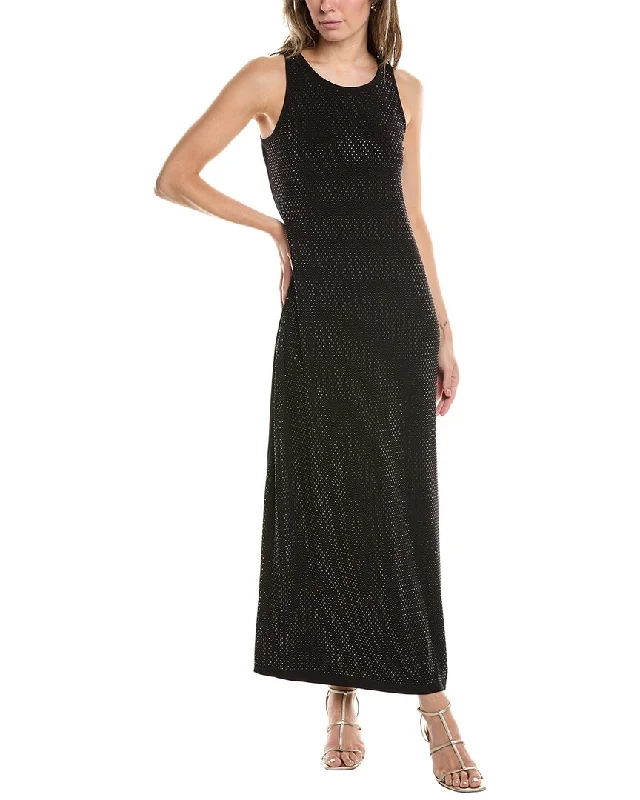 Women's maxi dress spin ripple -Vince Camuto Keyhole Back Maxi Dress