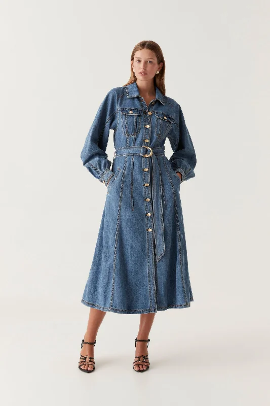 ladies-midi-dress-shift-sweep-Colorado Denim Midi Dress