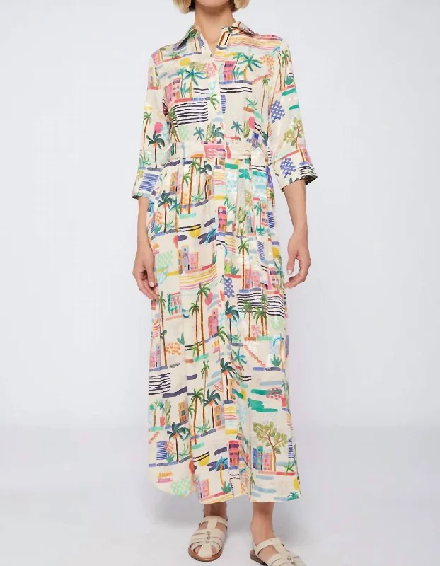 ladies-shirt-dress-embroidery-touch-Natalia Shirt Dress In Multi