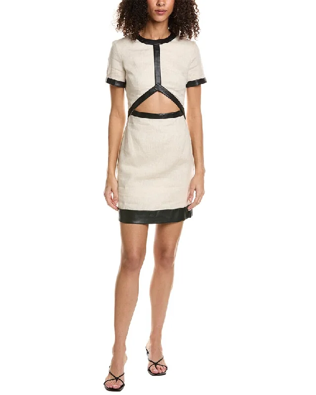 ladies-mini-dress-playful-pulse-STAUD Perla Mini Linen Dress