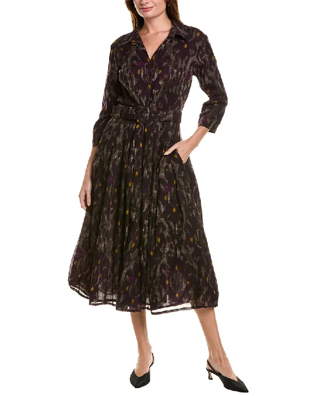 ladies-shirt-dress-ash-subtle-Samantha Sung Audrey Shirtdress