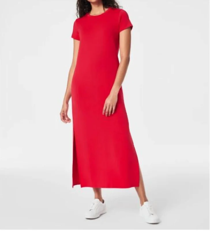 Women's maxi dress twist drift -Airessentials Maxi Dress In Spanx Red