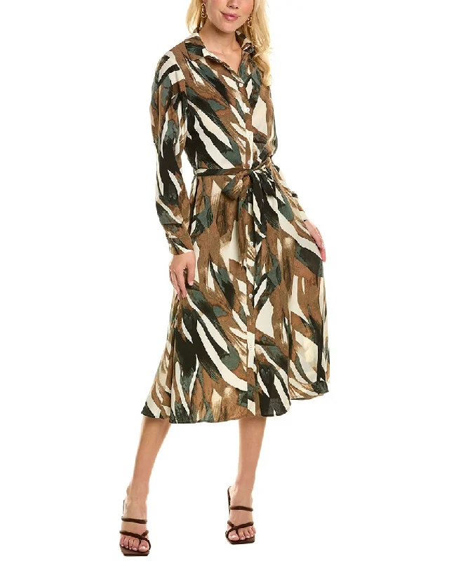 Women's maxi dress bride ripple -YAL New York Maxi Shirtdress