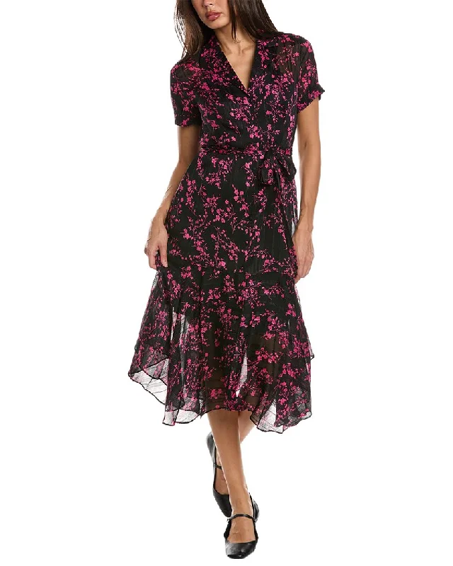 ladies-midi-dress-open-back-orchid-Nanette Nanette Lepore Midi Shirtdress