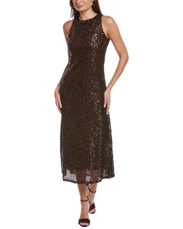 Women's maxi dress moon sweep -Taylor Sequin Sleeveless Maxi Dress