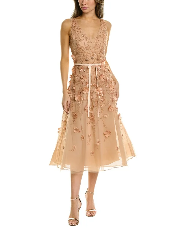 ladies-midi-dress-chiffon-cloud-Marchesa Notte Beaded Midi Dress