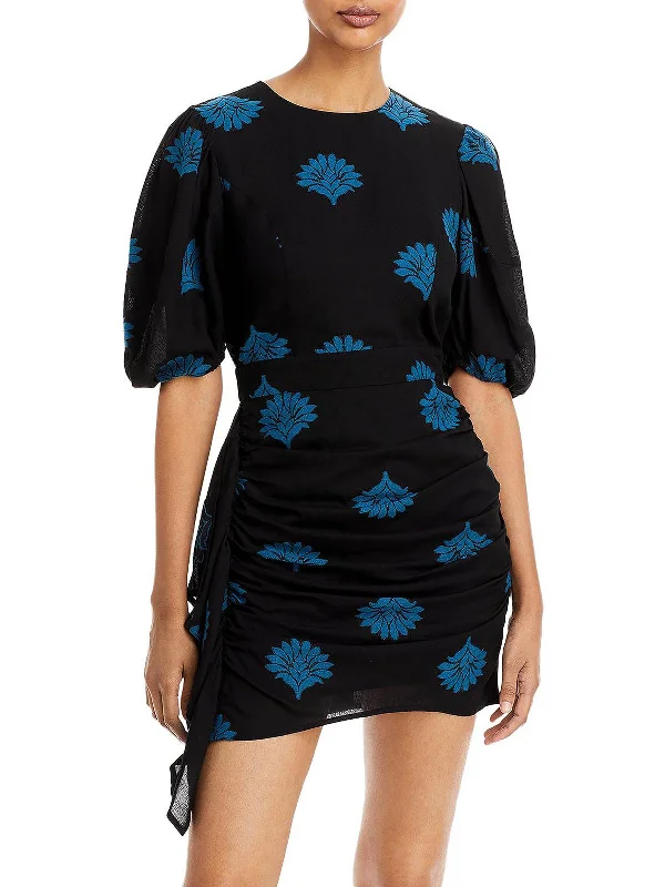 Women's bodycon dress sultry -Pia Womens Printed Mini Bodycon Dress