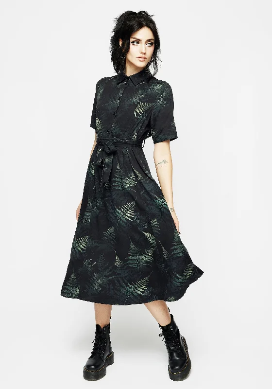 ladies-midi-dress-fresh-finesse-Fernery Midi Shirt Dress