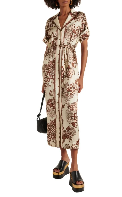 ladies-shirt-dress-maroon-luxe-Vinnie Shirtdress In Chocolate