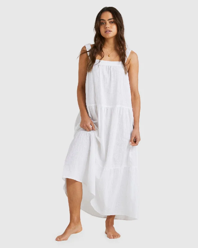 Women's maxi dress web flow -Womens Sun Chasers Maxi Dress