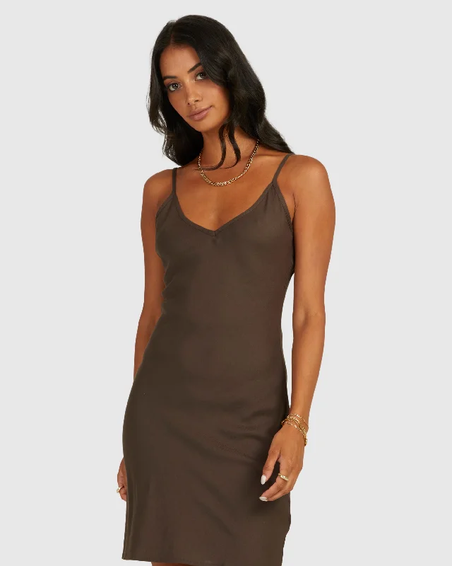 ladies-mini-dress-custom-charm-OFF DUTY BIAS MINI DRESS