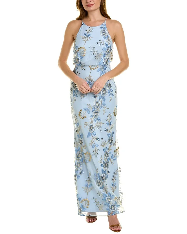 Women's maxi dress hot sweep -Adrianna Papell Mermaid Maxi Dress