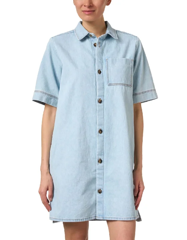 ladies-shirt-dress-slate-cool-Lopez Denim Shirt Dress In Blue