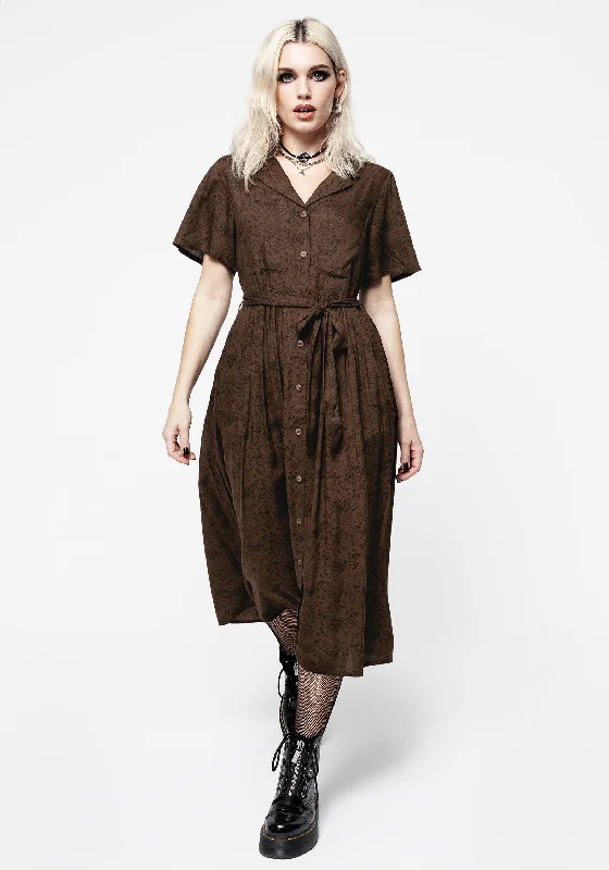 ladies-midi-dress-eco-elegance-Rosamoth Midi Shirt Dress