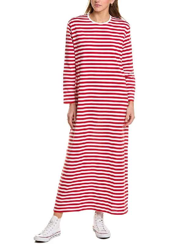 ladies-shirt-dress-satin-finish-Marimekko Katju T-Shirt Dress