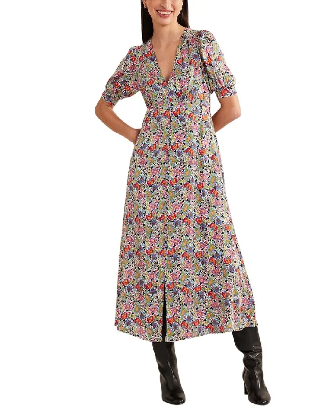 ladies-midi-dress-photo-prance-Boden Satin Midi Tea Dress