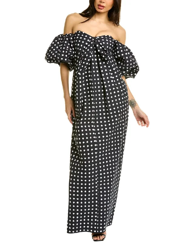 Women's maxi dress love ripple -Caroline Constas Reyna Maxi Dress