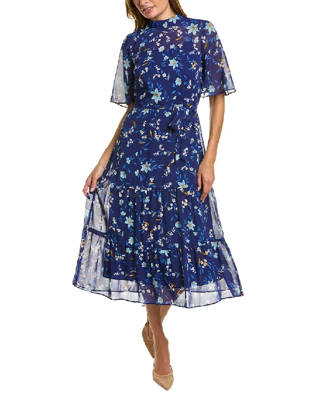 ladies-midi-dress-winter-whimsy-Maggy London Belted Midi Dress