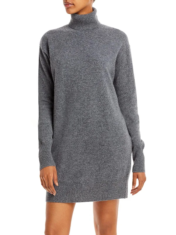 ladies-mini-dress-rose-rush-Womens Cashmere Mini Sweaterdress