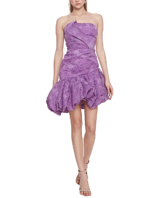 ladies-mini-dress-belted-blitz-Marchesa Notte Mini Cocktail Dress