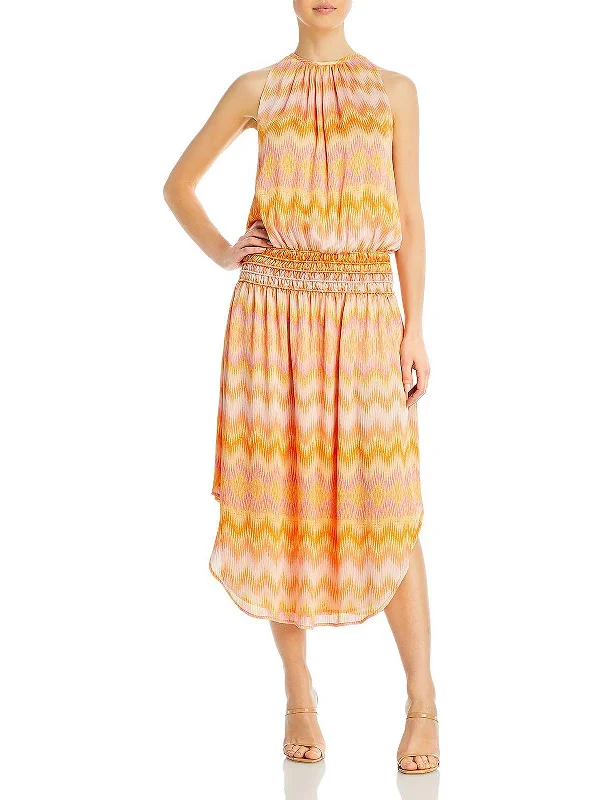 Women's maxi dress loose drift -Womens Smocked Long Maxi Dress