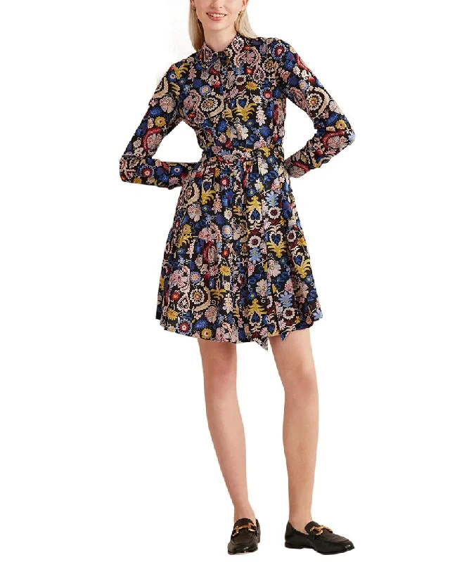 ladies-mini-dress-backless-bang-Boden Tiered Mini Shirt Dress